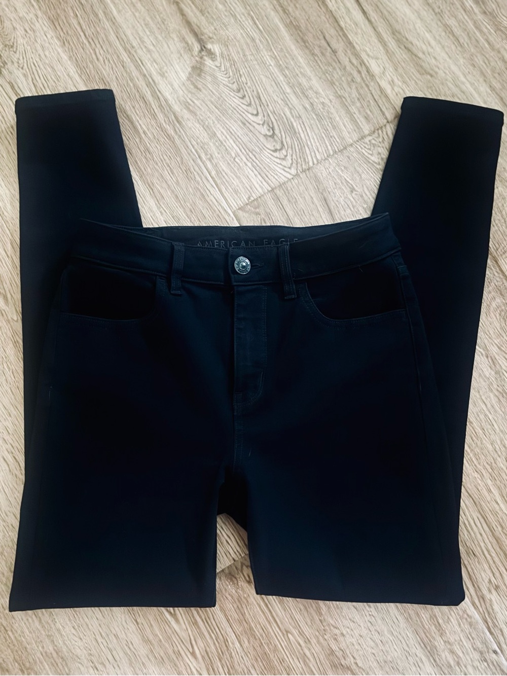 American Eagle The Dream Jean Jeggings Black Hi-Rise Size 6